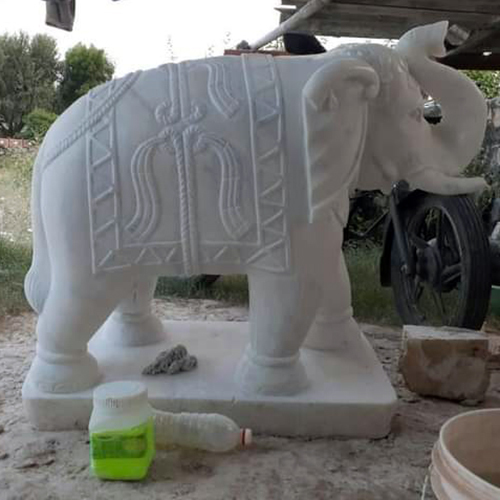 marble elephant statue