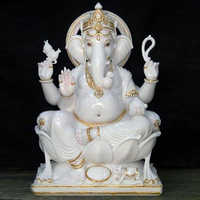Marble Goddess Ganesha Statue