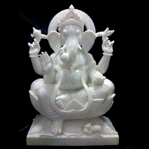 Marble Goddess Ganesh Statue