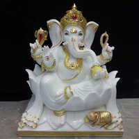 Marble God Ganesha Statue