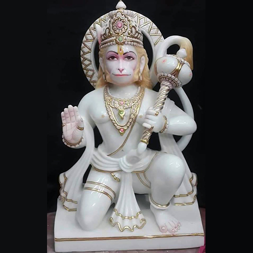 Lord Marble Hanuman Statue