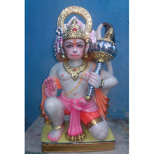 White Marble Hanuman Statue