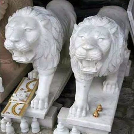 Marble Lion Statue