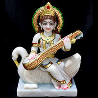 Marble God Saraswati Statue