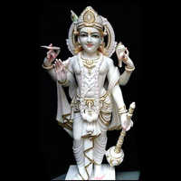 Marble God Vishnu Statue
