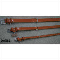 Saddle Leather Beige Dog Collar