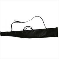 Black Leather Gun Cover 130cm Fur Lined