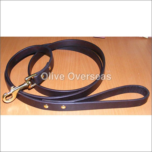 Saddle Leather Dog Leash By OLIVE OVERSEAS