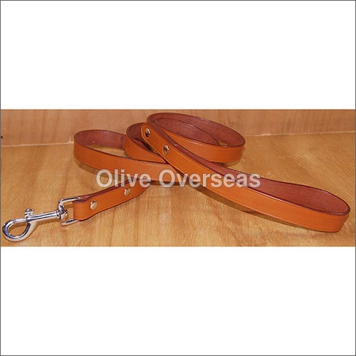 Brown Saddle Leather Dog Leash