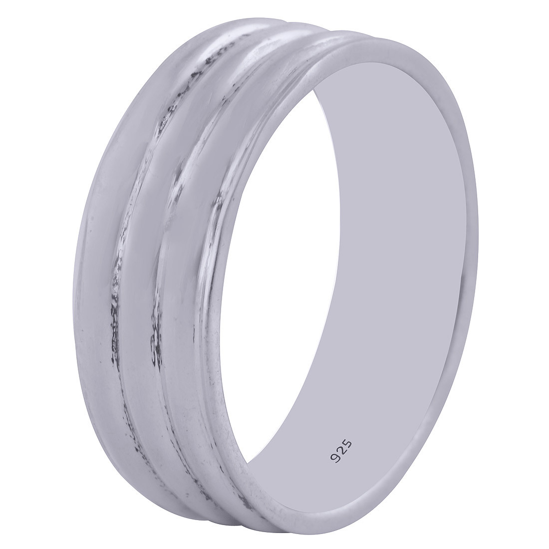PLAIN BAND 925 STERLING SOLID SILVER HANDMADE RING