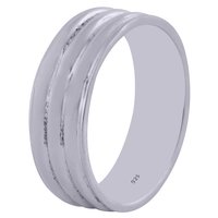 PLAIN BAND 925 STERLING SOLID SILVER HANDMADE RING