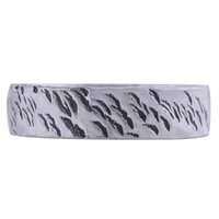 TEXTURED PLAIN 925 STERLING SOLID SILVER HANDMADE RING