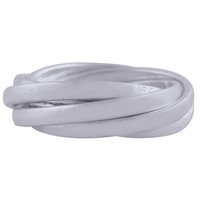 WIRE TWIRL PLAIN 925 STERLING SOLID SILVER HANDMADE RING