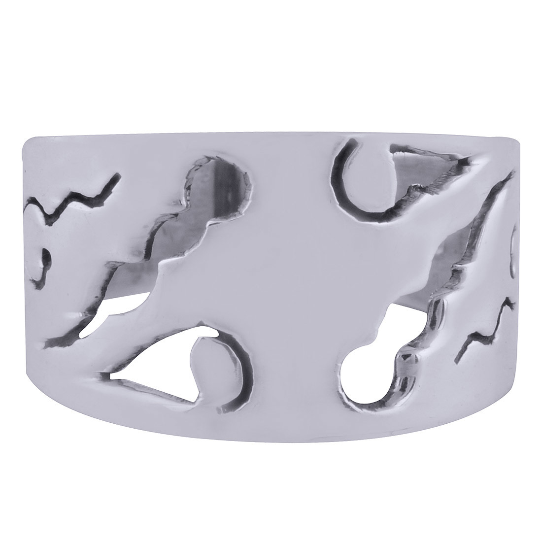 GORGEOUS JALI CUT OUT PLAIN 925 STERLING SOLID SILVER HANDMADE RING