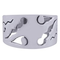 GORGEOUS JALI CUT OUT PLAIN 925 STERLING SOLID SILVER HANDMADE RING
