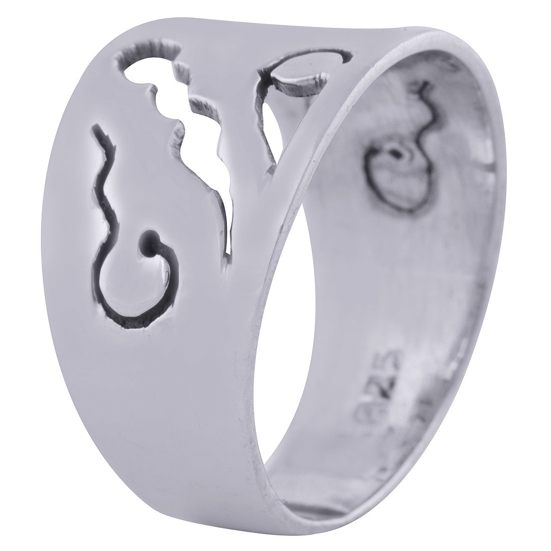 GORGEOUS JALI CUT OUT PLAIN 925 STERLING SOLID SILVER HANDMADE RING