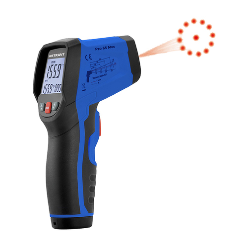 Metravi PRO 65 Max Non-contact Circular Laser Industrial Infrared Pyrometer