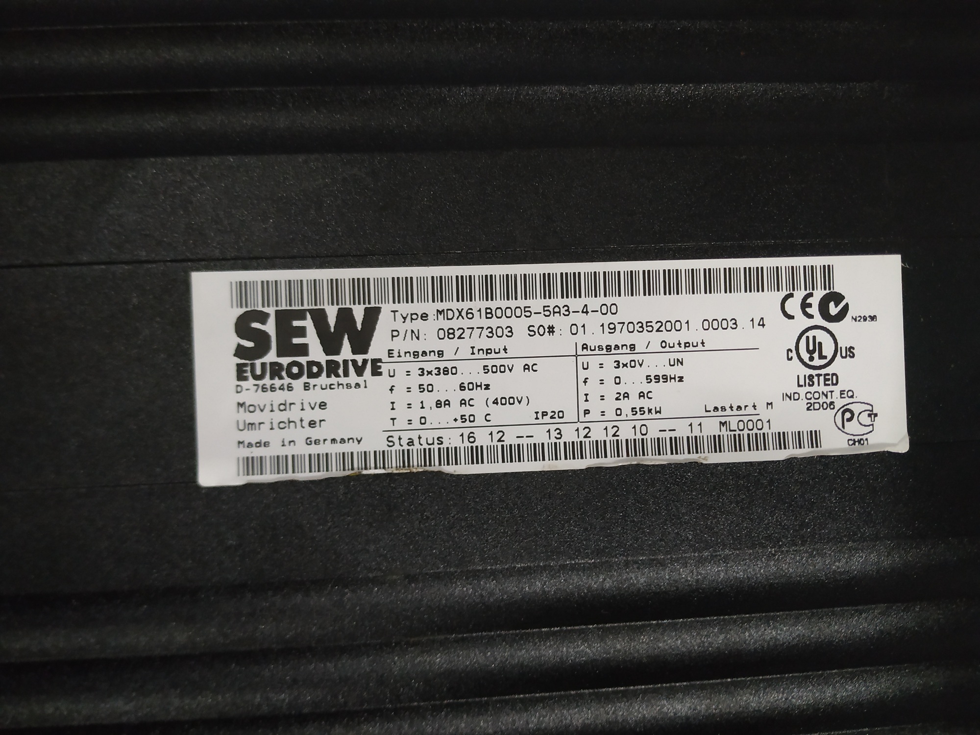 SEV MOVIDRIVE MDX61B0005-5A3-4-00