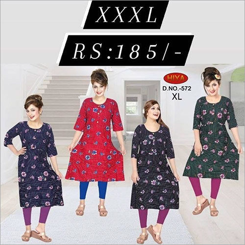 XXXL Printed Ladies Kurti