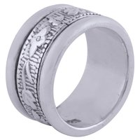 PLAIN ENGRAVED 925 STERLING SOLID SILVER HANDMADE RING