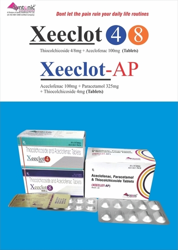 Aceclofenac 100mg and Paracetamol 325mg and Thiocolchicoside 4mg