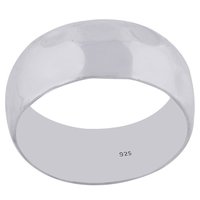 PLAIN BAND 925 STERLING SOLID SILVER HANDMADE RING