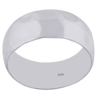 PLAIN BAND 925 STERLING SOLID SILVER HANDMADE RING