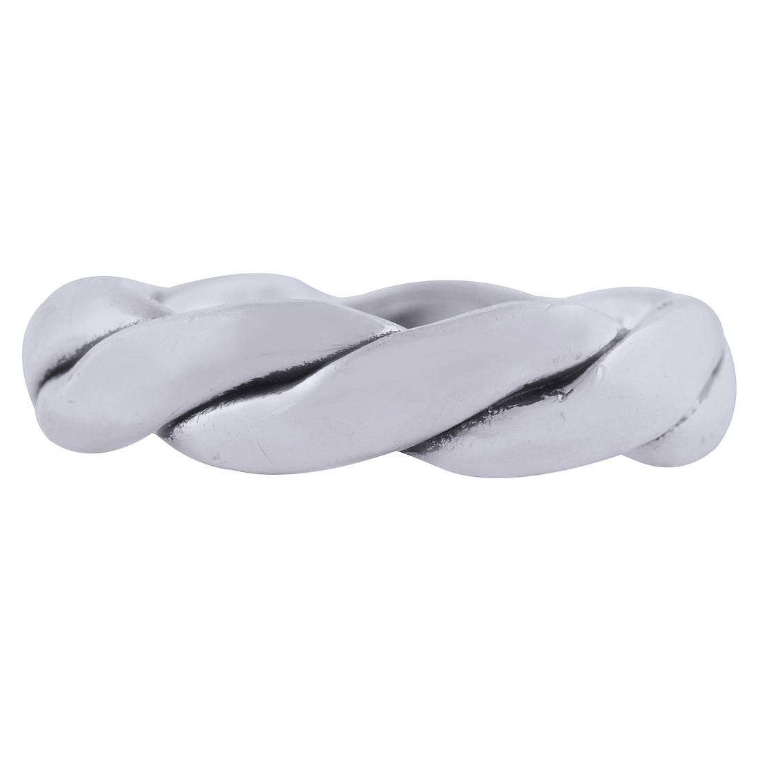 TWISTED PLAIN BAND 925 STERLING SOLID SILVER HANDMADE RING