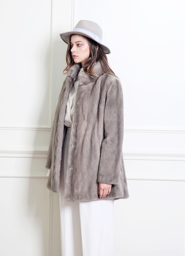 Premium Full Skin Real Mink Coat (P173-3)