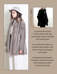 Premium Full Skin Real Mink Coat (P173-3)