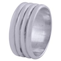 PLAIN BAND 925 STERLING SOLID SILVER HANDMADE RING