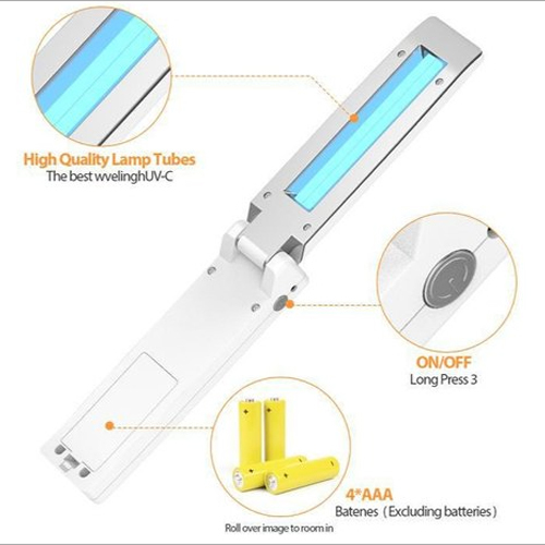 White Hand Held Uv Torch