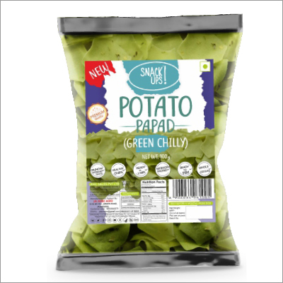 Green Chilly Potato Papad
