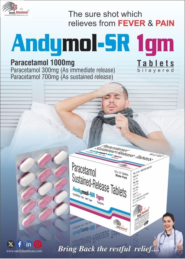 Paracetamol Sr 1Gm - Drug Type: General Medicines