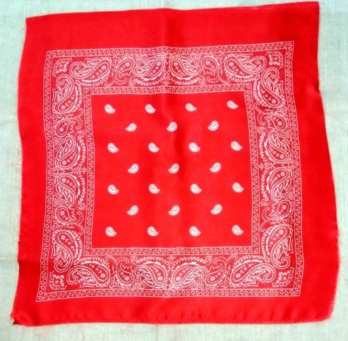 Satin Printed Square Bandana