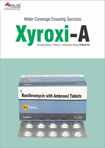 Roxithromycin 150mg and Ambroxol 30mg Tablets