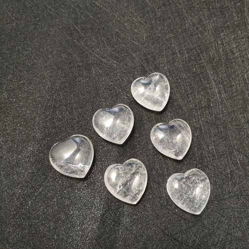 Crystal Clear Quartz Heart Shaped Stone Grade: Aaa