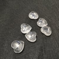 Crystal Clear Quartz Heart Shaped Stone