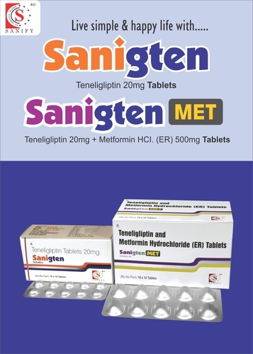Teneligliptin 20mg and Metformin HCL 500mg (SR) tab