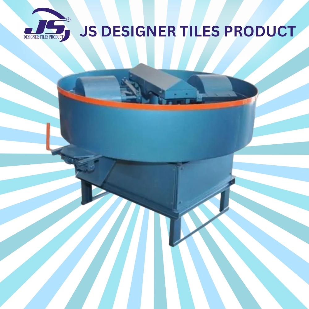 Color Pan Mixer Machine - Color: Blue
