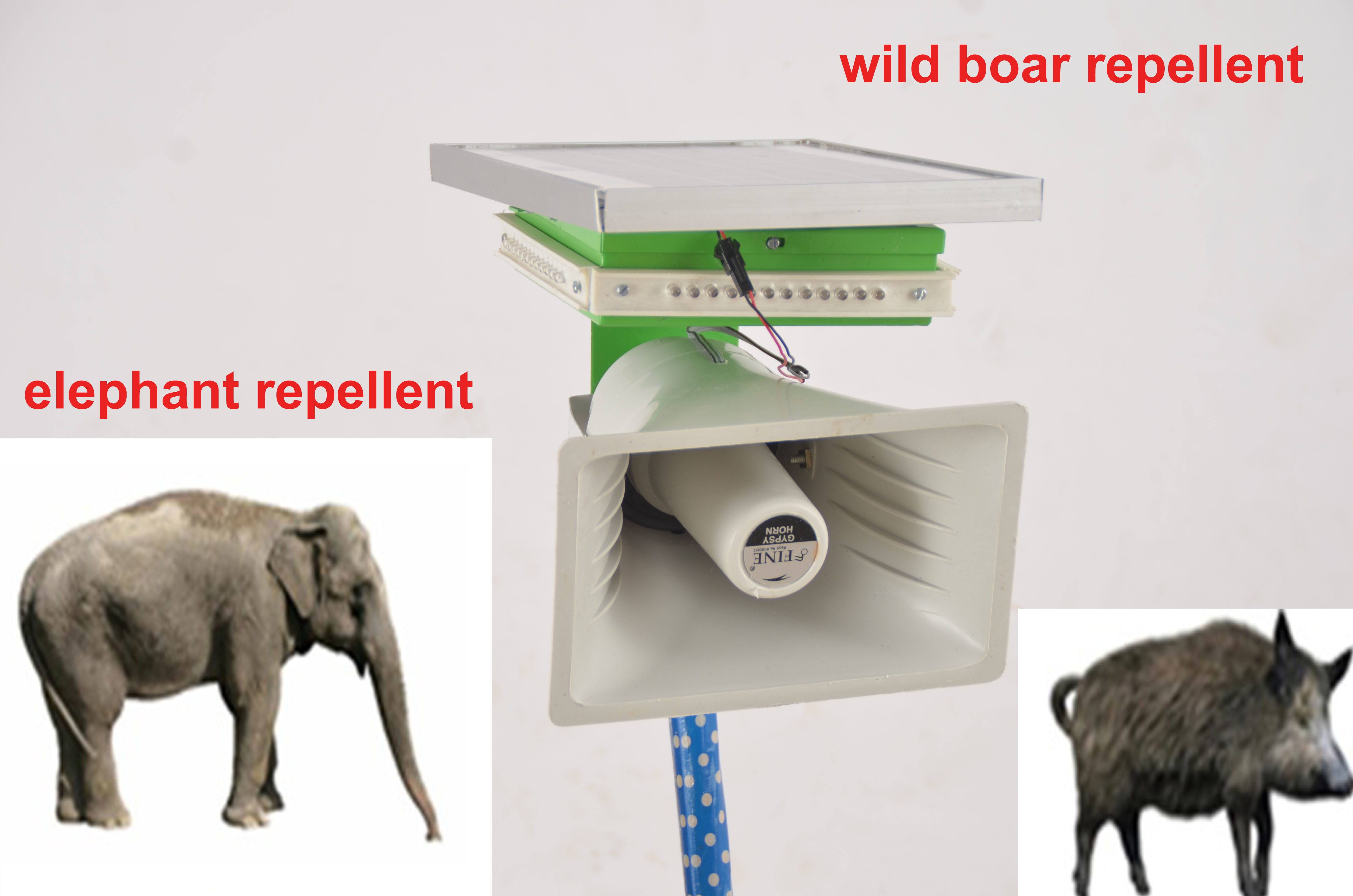 solar elephant repellent systems for villages farming area