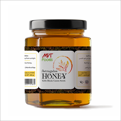 Astragalus Honey Blended With Black Cumin Seeds Packaging: Round