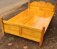 Carving Aini (anjili) Wood Queen Size Cot