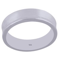 PLAIN BAND 925 STERLING SOLID SILVER HANDMADE RING