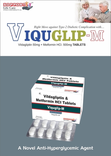 Vildagliptin 50Mg and Metformin Hcl 500Mg Tab