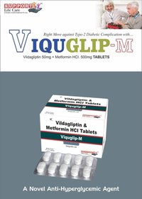Vildagliptin 50Mg+Metformin Hcl 500Mg Tab