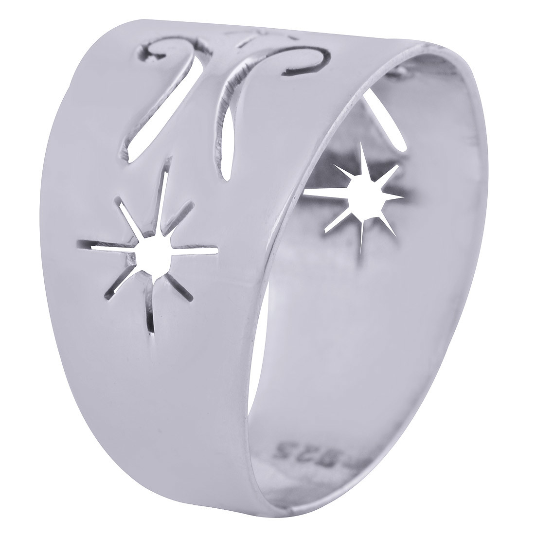 GORGEOUS JALI CUT OUT PLAIN 925 STERLING SOLID SILVER HANDMADE RING