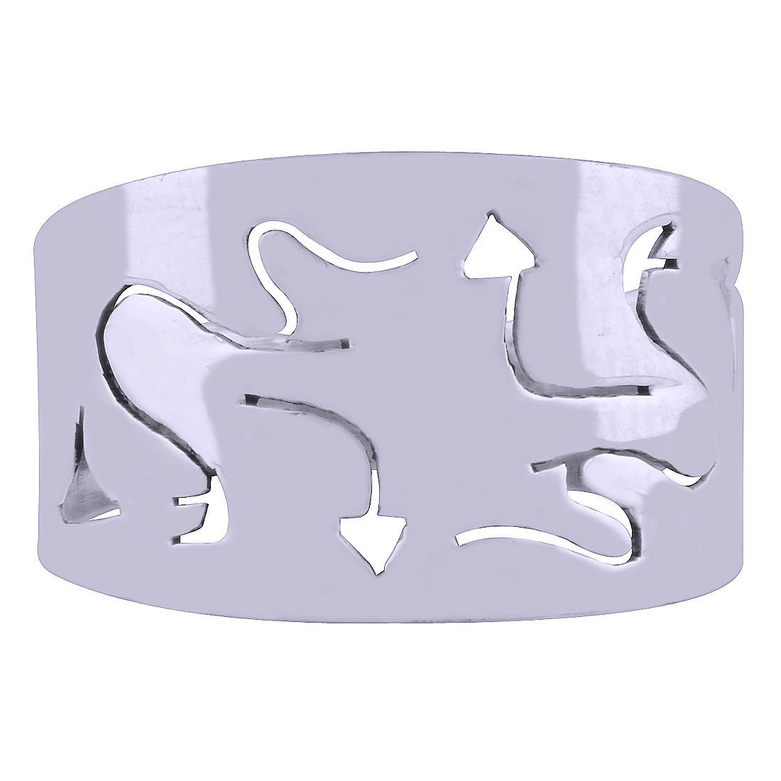 GORGEOUS JALI CUT OUT PLAIN 925 STERLING SOLID SILVER HANDMADE RING
