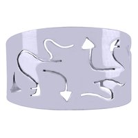GORGEOUS JALI CUT OUT PLAIN 925 STERLING SOLID SILVER HANDMADE RING