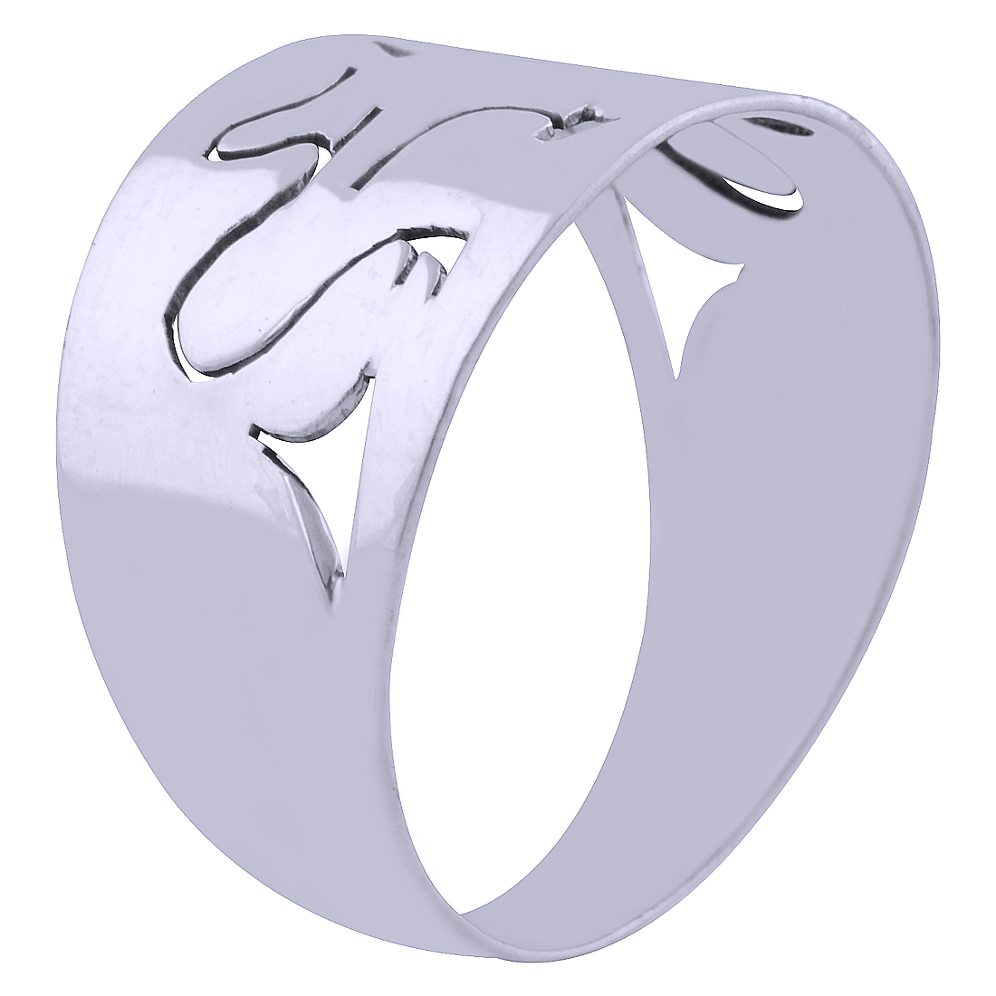 GORGEOUS JALI CUT OUT PLAIN 925 STERLING SOLID SILVER HANDMADE RING